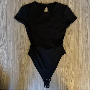 Forever 21 Black Strappy Back Bodysuit